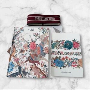 2pc Christian Dior GWP Floral Notebooks Set